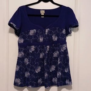 Anthropologie Ric Rac Purple Top medium